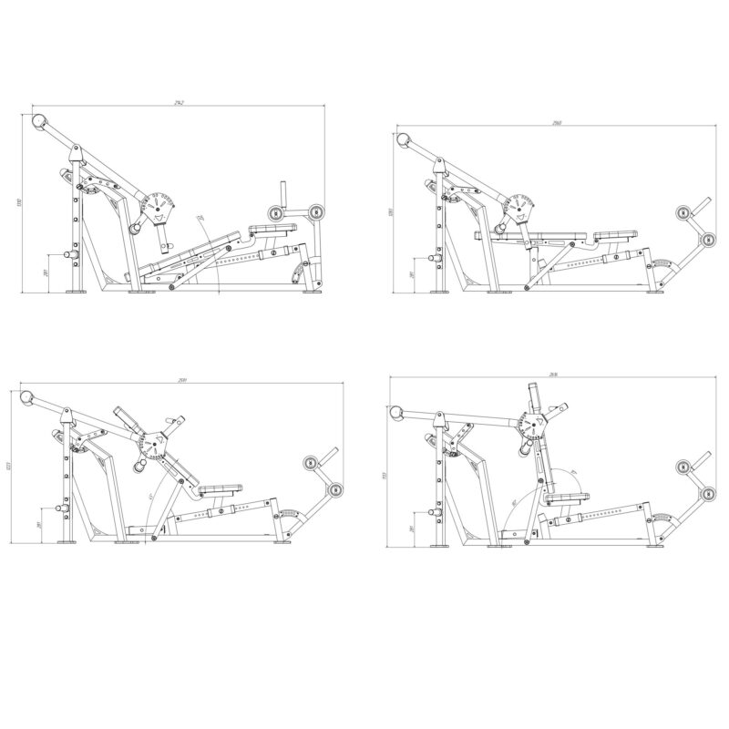 hge102-multifunctional-machine-4-in-1-decline-flat-incline-chest-press-shoulder-press